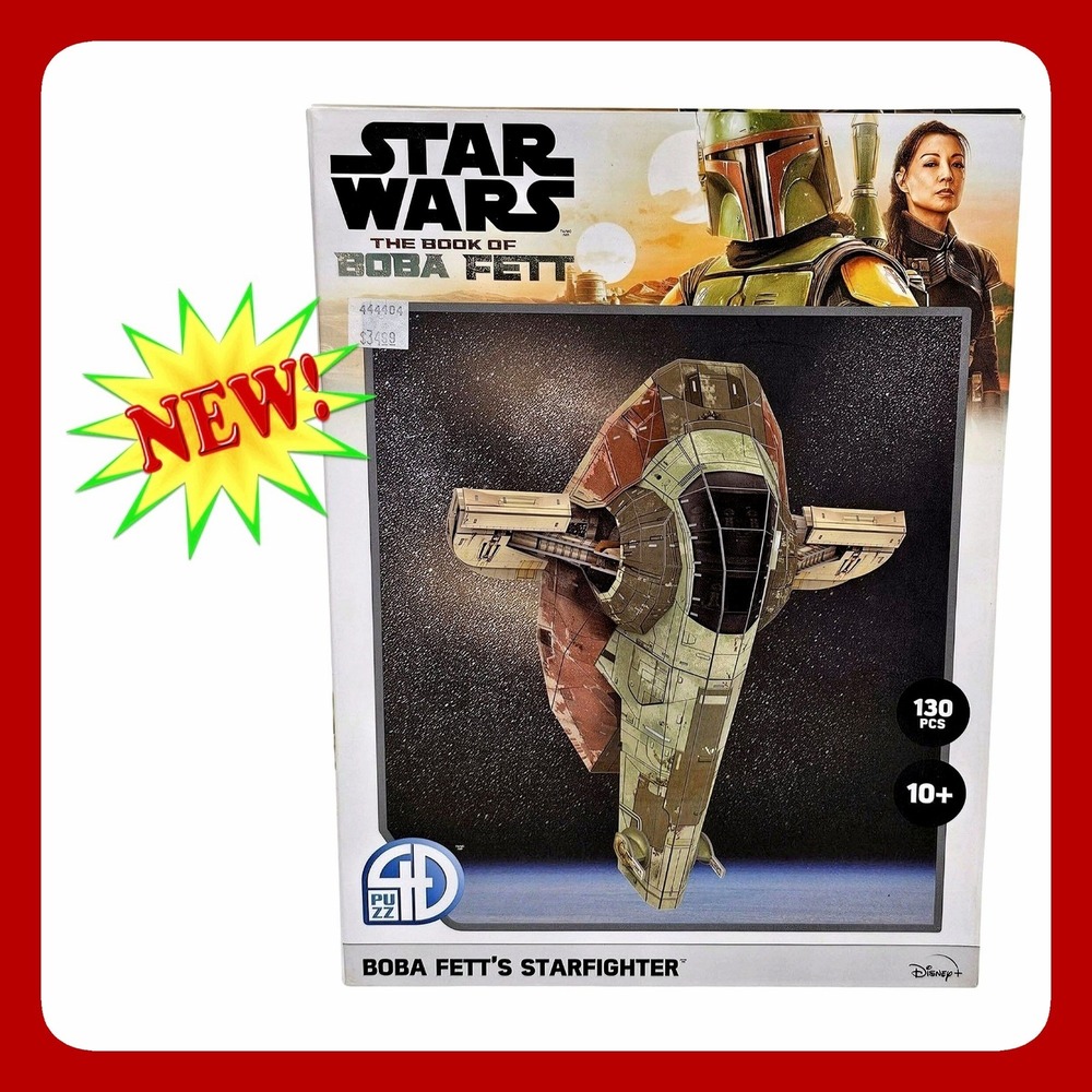 Star Wars Boba Fett's Starfighter 4D Cityscape 3D Model Kit 130 Pcs Brand New